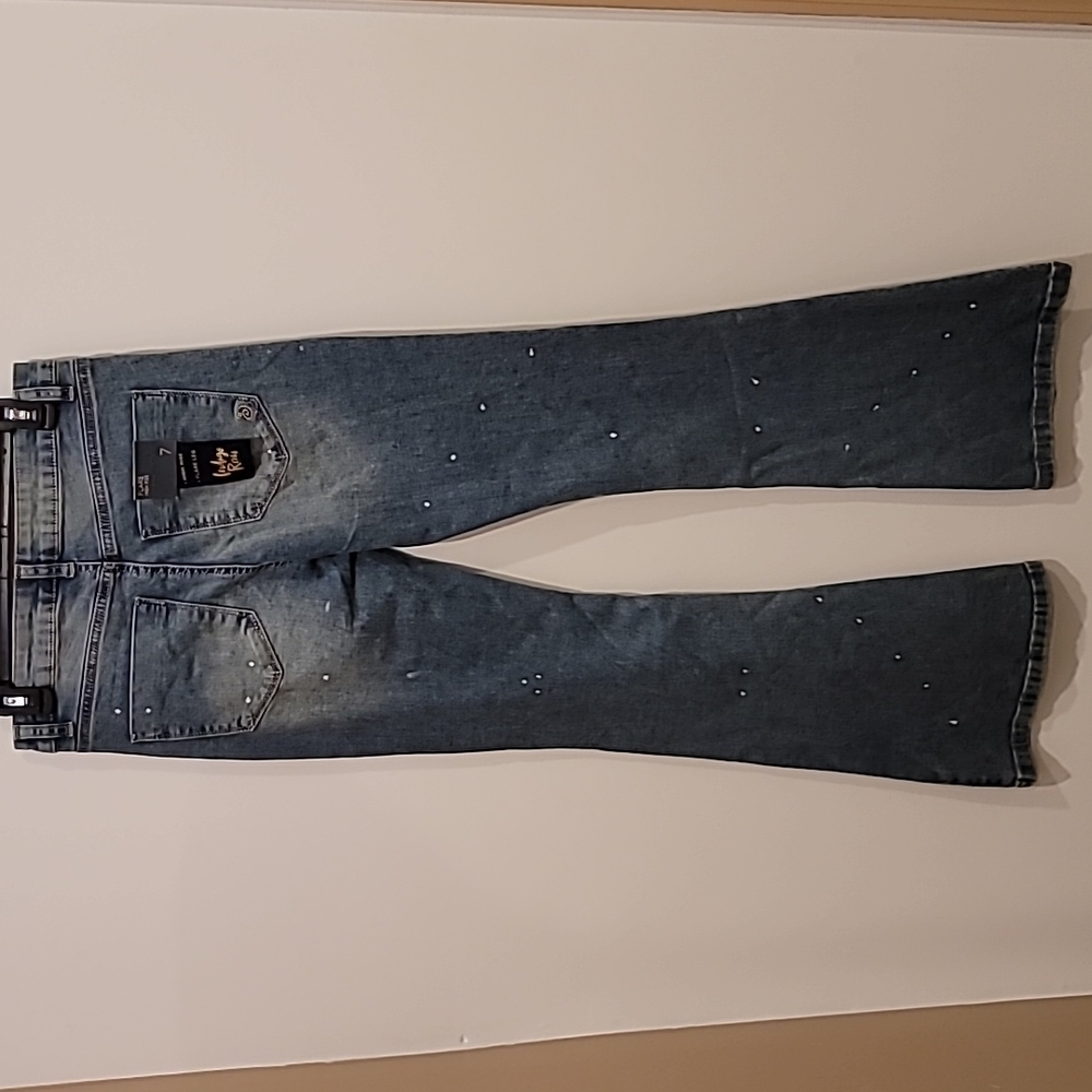 Indigo Rein High Rise Flare Jeans sz 7, NWT - Picture 6 of 7